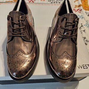 Women's Studey Lace-up Wingtip Oxford Shoes Size 8.5 Nine West
